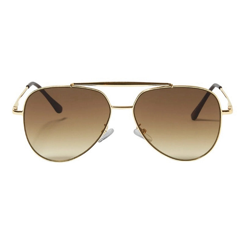 Katie Loxton Bali Sunglasses in Gold Metal KLSG066 front