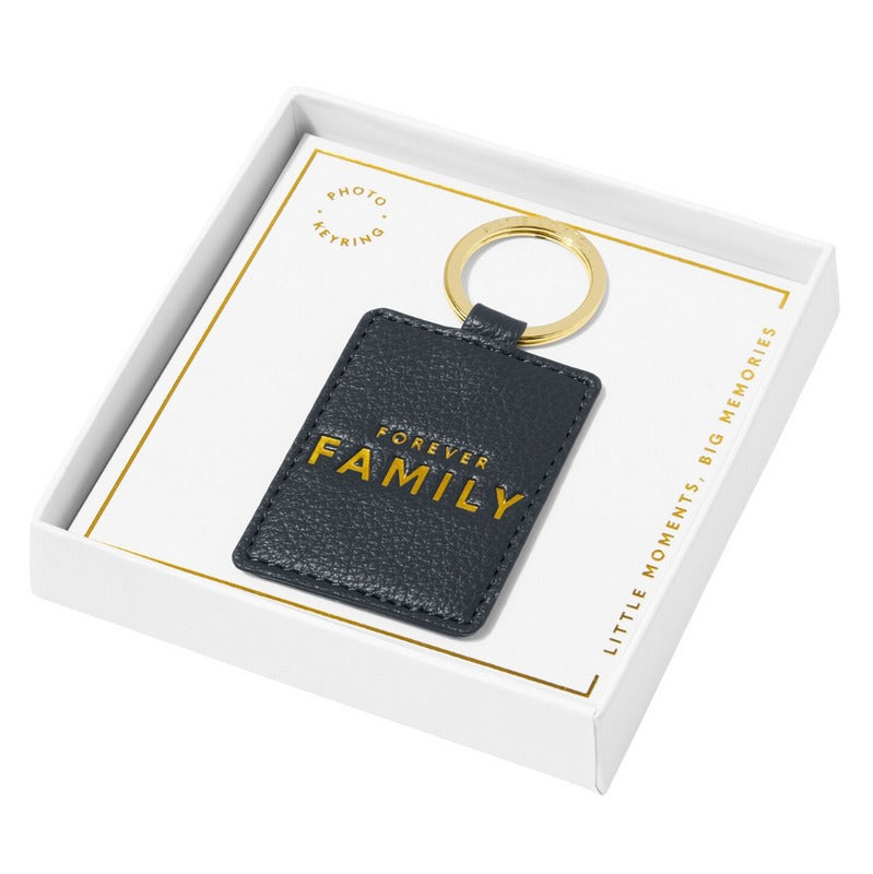Katie Loxton Beautifully Boxed Photo Keyring Forever Family in Navy KLB3053 front