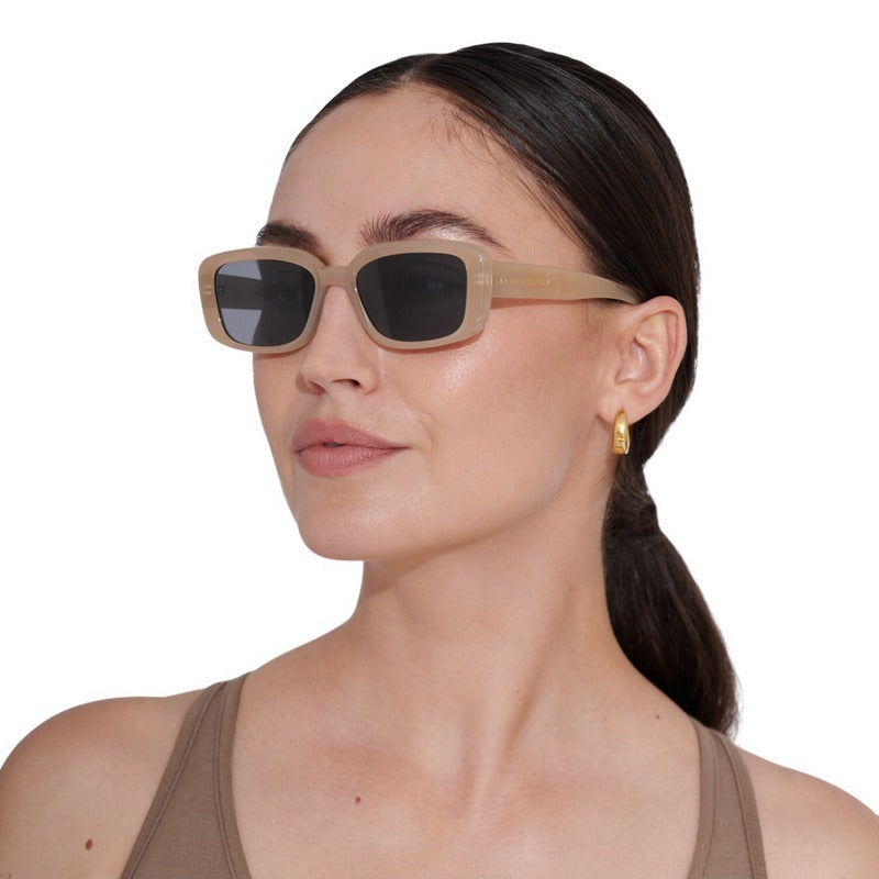 Katie Loxton Bondi Sunglasses in Taupe KLSG064 on model