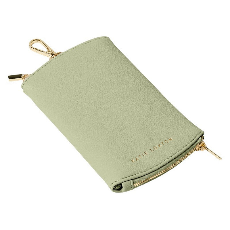 Katie Loxton Clip On Sunglasses Case in Soft Sage KLB3411 bottom