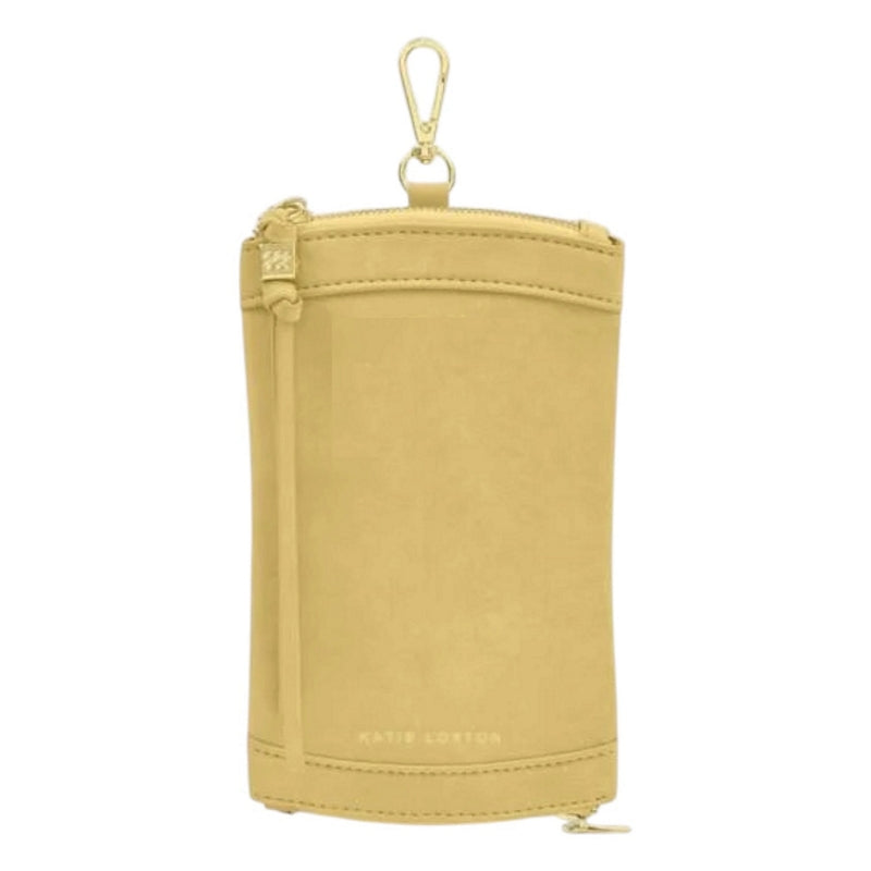 Katie Loxton Duo Glasses Case Butter Yellow Suedette KLB4558 front