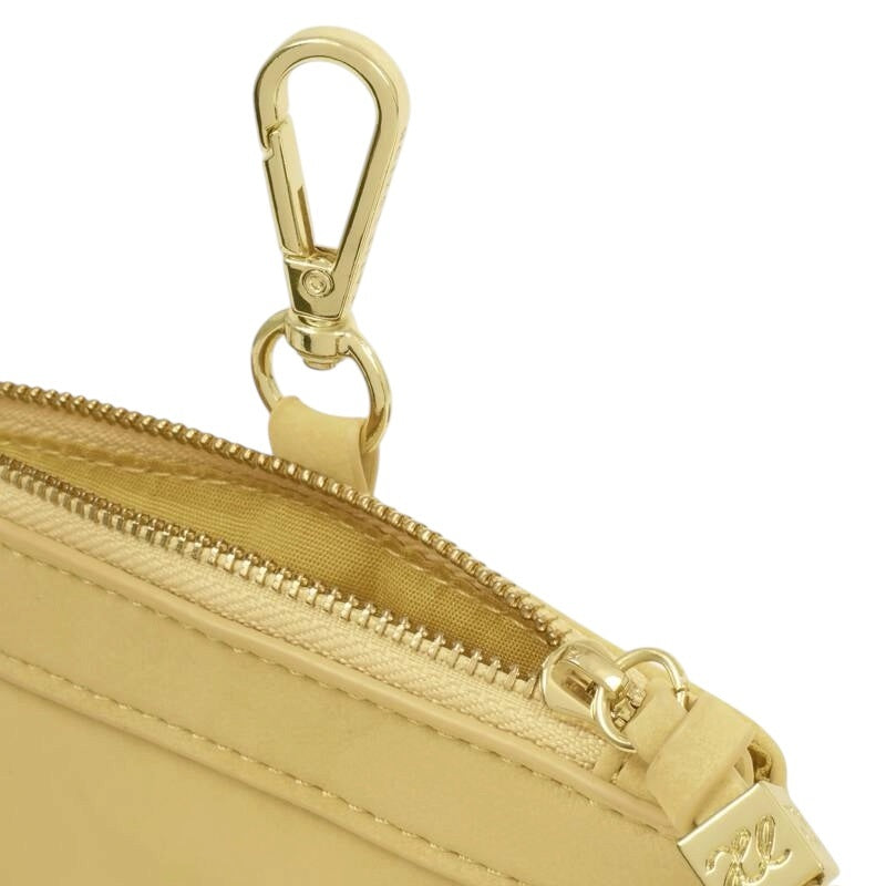 Katie Loxton Duo Glasses Case Butter Yellow Suedette KLB4558 open