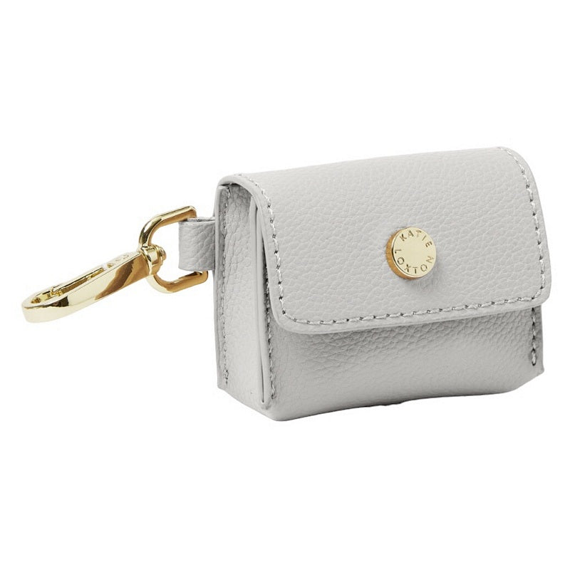 Katie Loxton Evie Clip On Airpod Case in Cool Grey KLB2888 front