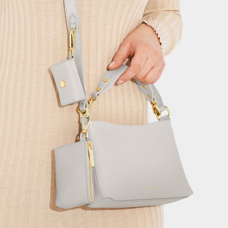 Katie Loxton Evie Clip On Airpod Case in Cool Grey KLB2888 lifestyle 2
