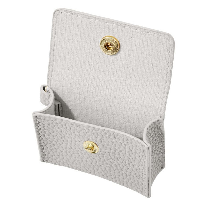 Katie Loxton Evie Clip On Airpod Case in Cool Grey KLB2888 open