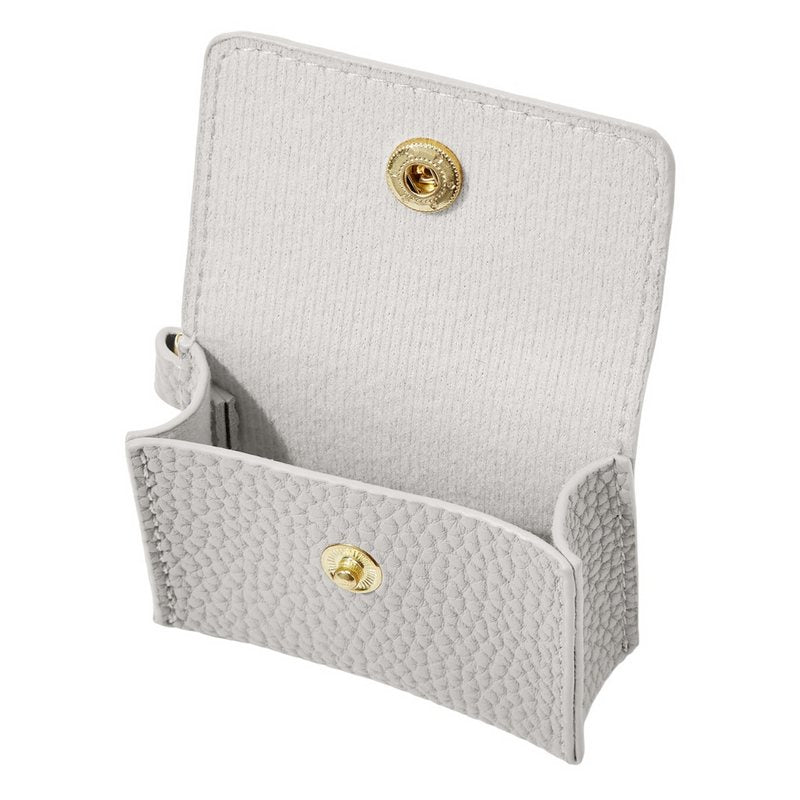 Katie Loxton Evie Clip On Airpod Case in Cool Grey KLB2888 open