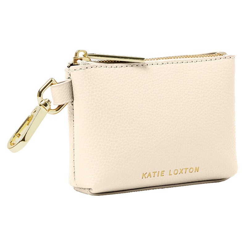 Katie Loxton Evie Clip On Coin Purse in Eggshell KLB2880 front