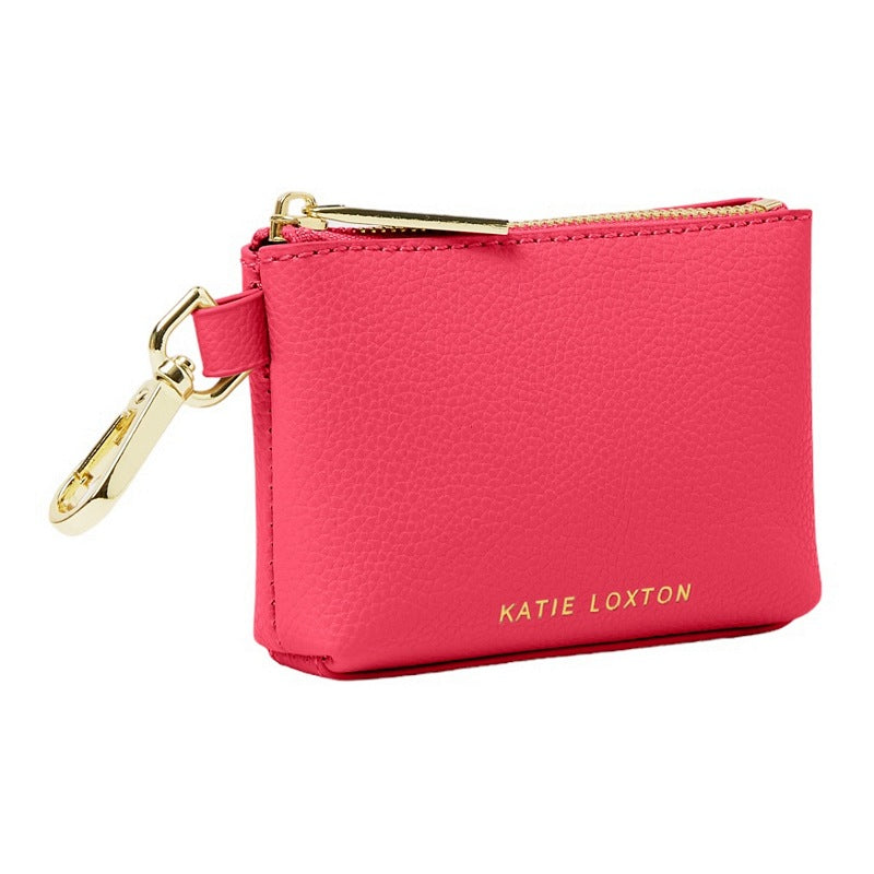 Katie Loxton Evie Clip On Coin Purse in Fuchsia Pink KLB2883 front