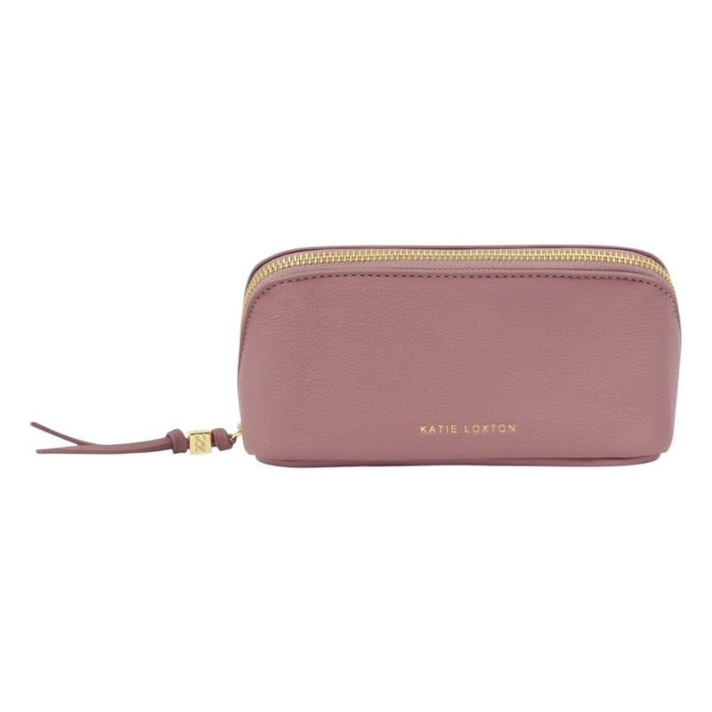 Katie Loxton Fold-out Mirror Make Up Bag Deep Rose KLB4298 front