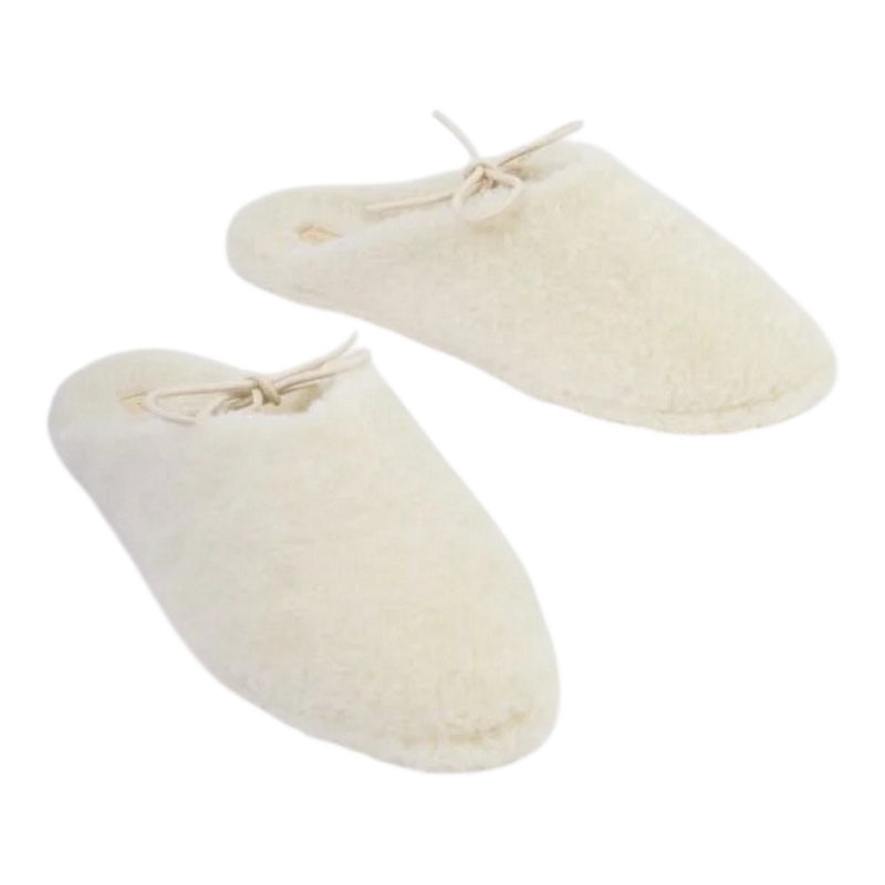 Katie Loxton Gift Boxed Borg Slippers Off White KLS754 front