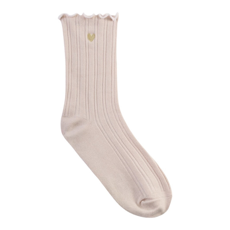 Katie Loxton Gift Boxed Snug Socks Frill Heart Blush Pink KLS747 main