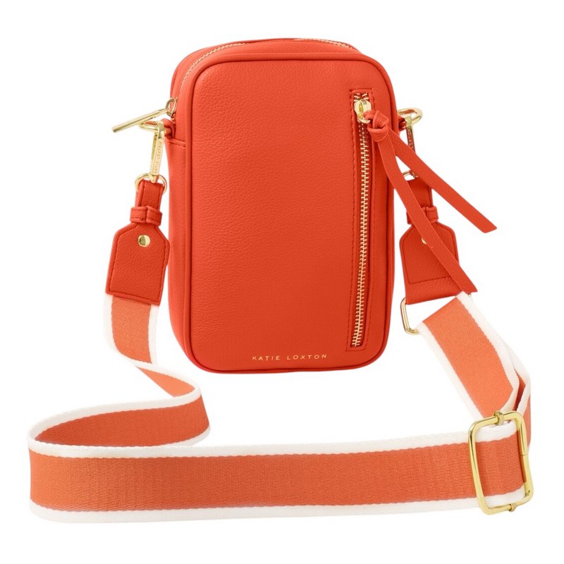 Katie Loxton Hallie Crossbody Bag in Deep Orange Small KLB3912 front