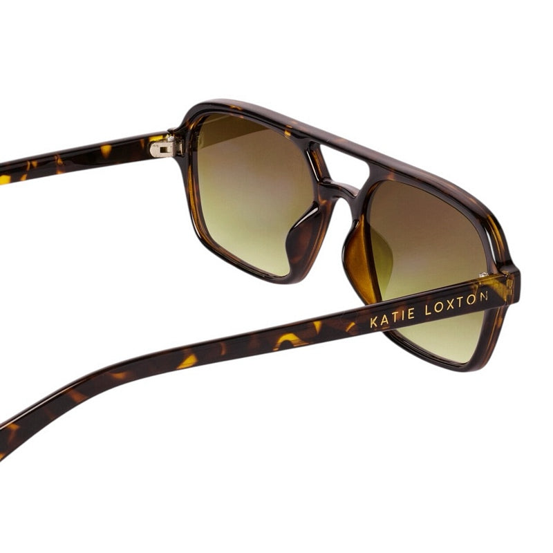 Katie Loxton Ibiza Square Sunglasses Tortoiseshell KLSG100 side