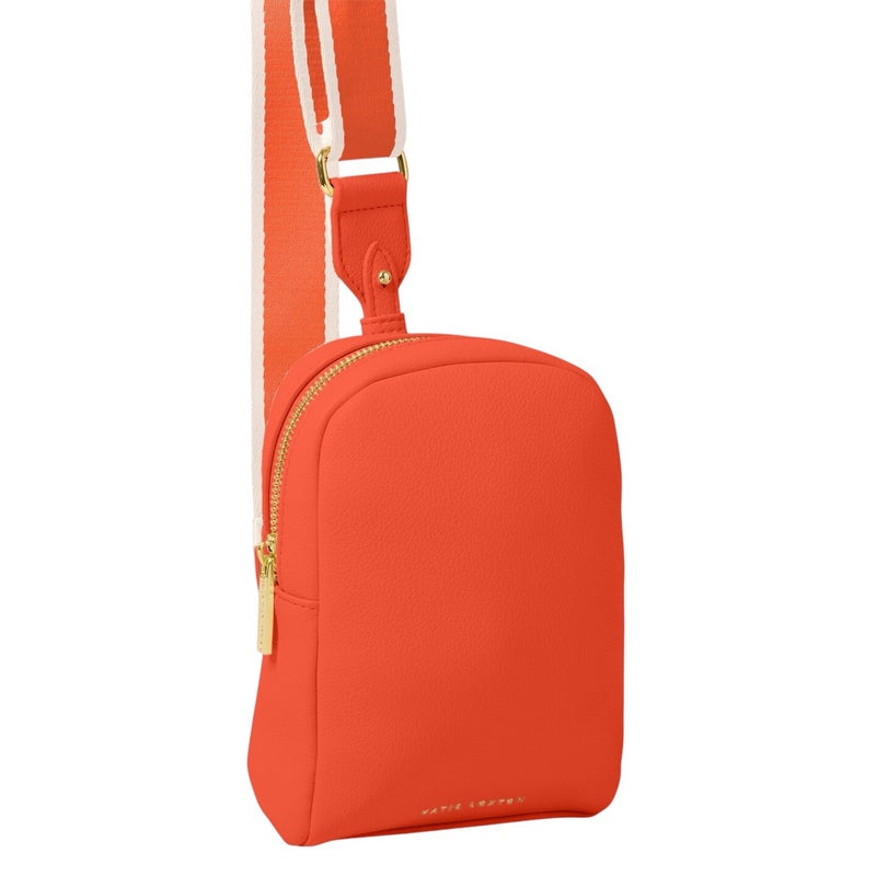 Katie Loxton Kaite Canvas Strap Sling Bag in Deep Orange KLB3994 front