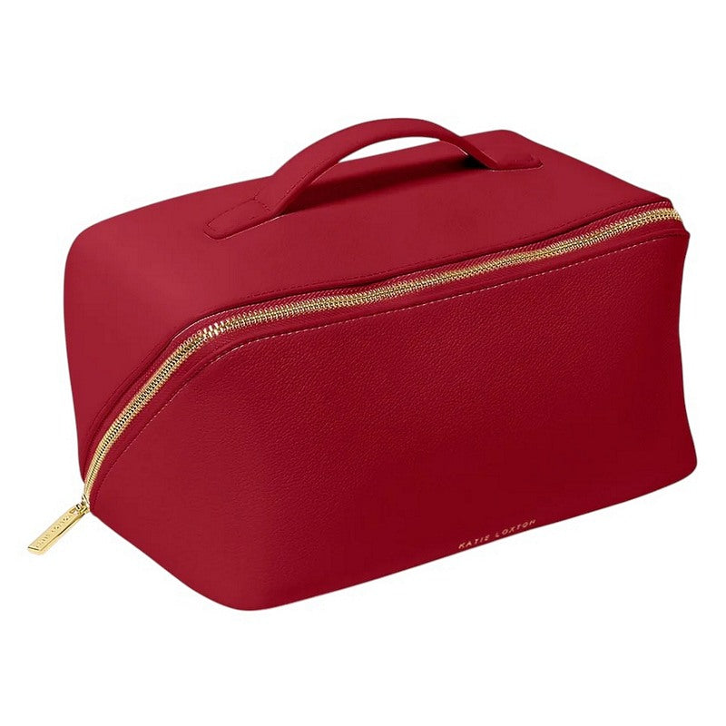 Katie Loxton Makeup and Wash Bag Large in Garnet Red KLB3769 front