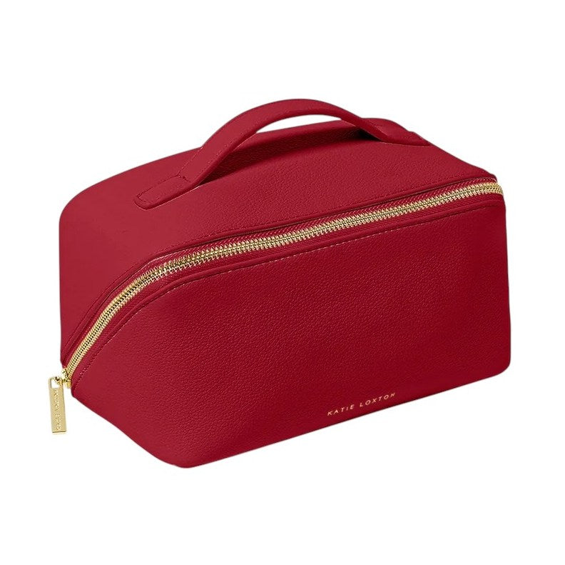 Katie Loxton Makeup and Wash Bag Medium in Garnet Red KLB3767 front