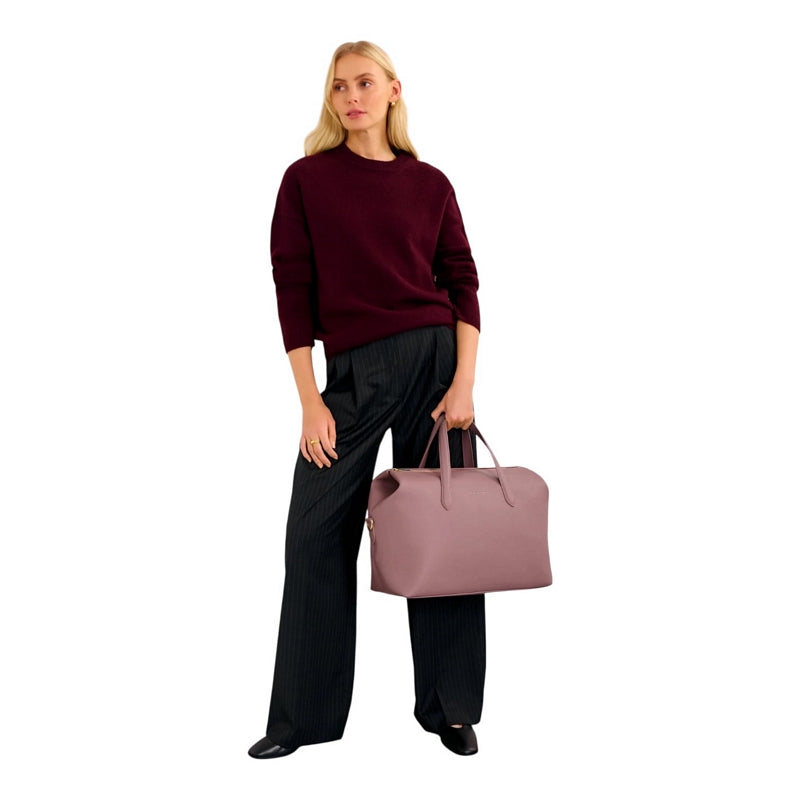 Katie Loxton Milan Cabin Bag Deep Rose KLB4291 on model