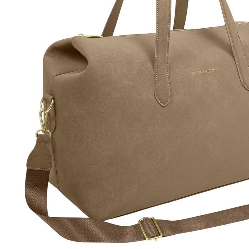Katie Loxton Milan Cabin Bag Taupe Suedette KLB4509 shoulder strap