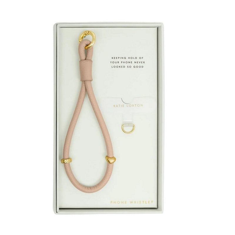 Katie Loxton Phone Wristlet Strap Nude Pink 13.5cm KLB4123 packaging