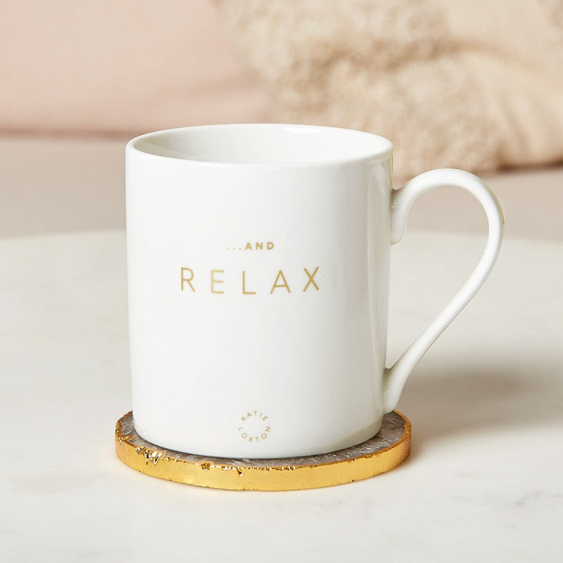 Katie Loxton Porcelain Mug - And Relax KLCW125 lifestyle