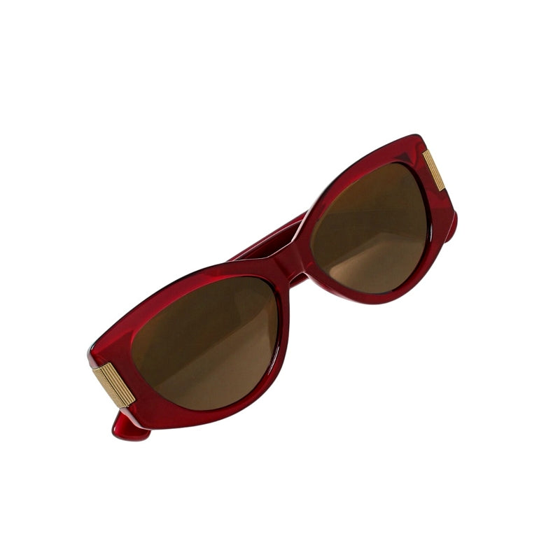 Katie Loxton Rimini Sunglasses in Deep Red KLSG079 folded