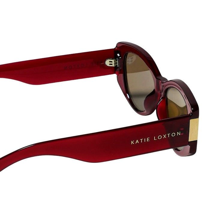 Katie Loxton Rimini Sunglasses in Deep Red KLSG079 side