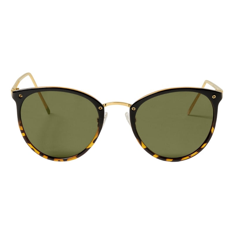 Katie Loxton Santorini Sunglasses in Black Tortoiseshell KLSG065 front