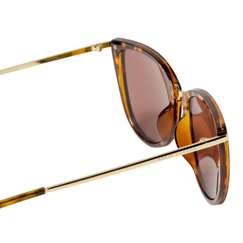 Katie Loxton Sardinia Sunglasses in Tortoiseshell KLSG061 side