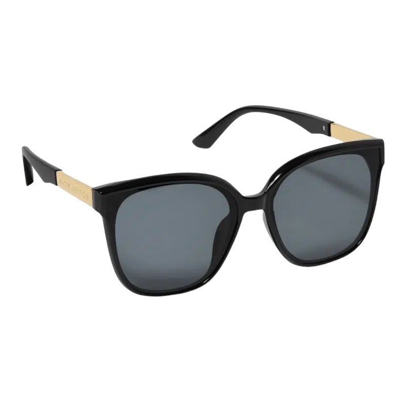 Katie Loxton Savanna Sunglasses in Black KLSG067 angled
