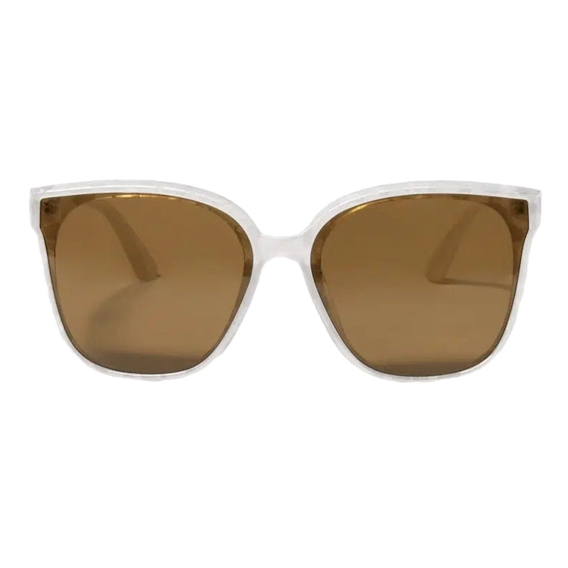 Katie Loxton Savanna Sunglasses in White Marble KLSG068 front
