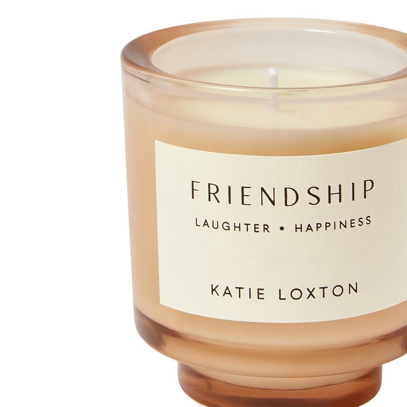 Katie Loxton Sentiment Candle Friendship Peach Rose And Sweet Mandarin KLC360 front