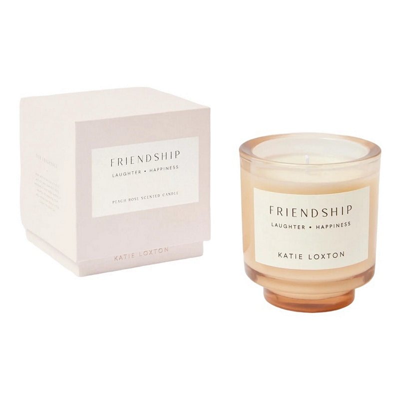 Katie Loxton Sentiment Candle Friendship Peach Rose And Sweet Mandarin KLC360 main