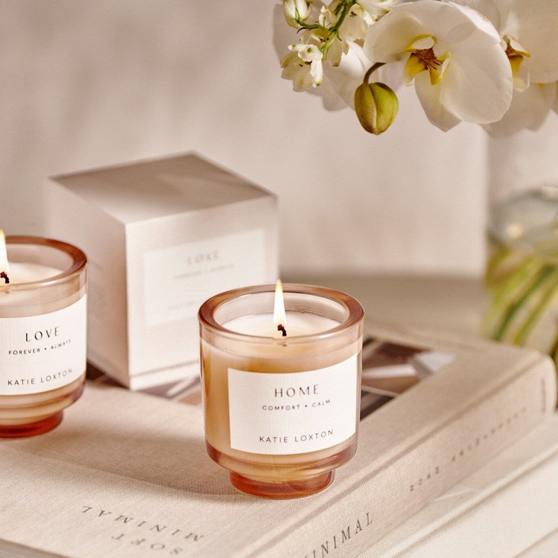 Katie Loxton Sentiment Candle Home Fresh Linen & White Lily KLC357 lifestyle