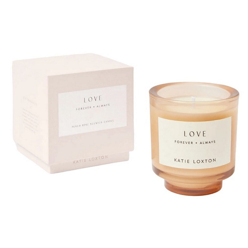 Katie Loxton Sentiment Candle Love Peach Rose And Sweet Mandarin KLC359 main