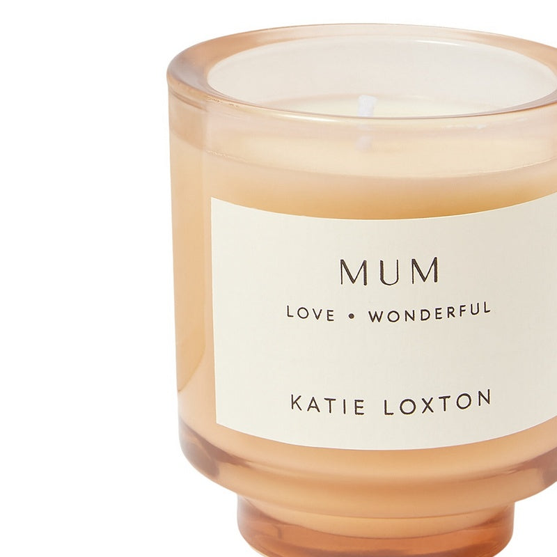 Katie Loxton Sentiment Candle Mum Fresh Linen And White Lily KLC358 detail
