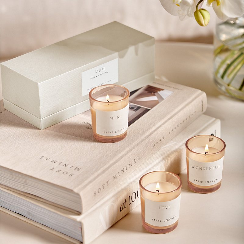 Katie Loxton Trio Votive Candle Set Mum KLC367 lifestyle