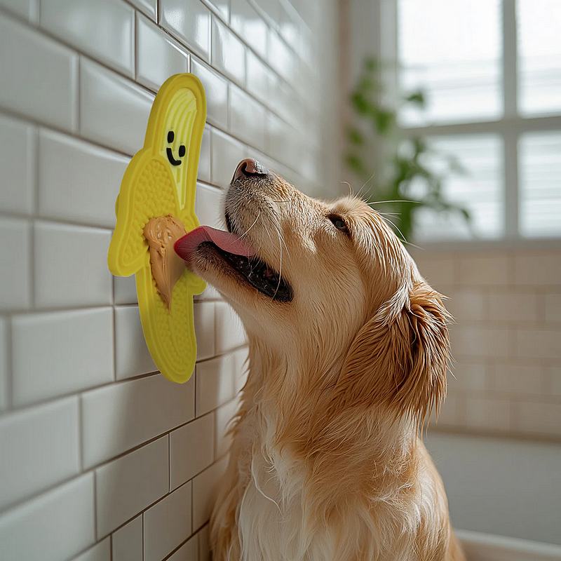 Kikkerland Banana-shaped Silicon Lick Mat DIG52 lifestyle