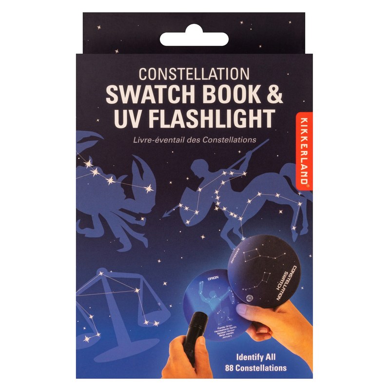 Kikkerland Constellation Swatch Book & Uv Flashlight GG275 package