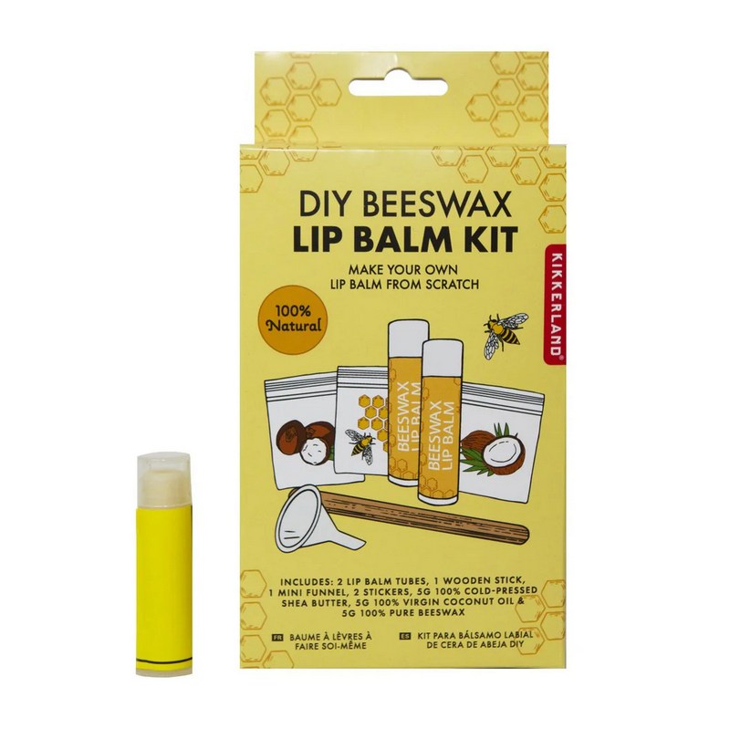 Kikkerland DIY Beeswax Lip Balm Kit MN88 packaging
