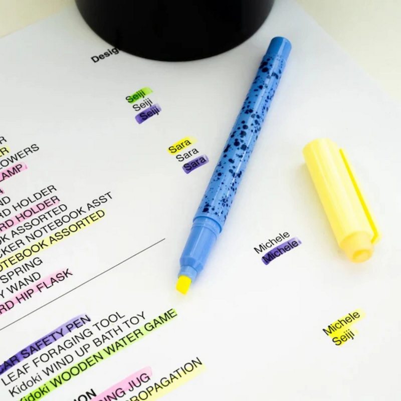 Kikkerland Erasable Highlighters Set 4 INK28-A lifestyle