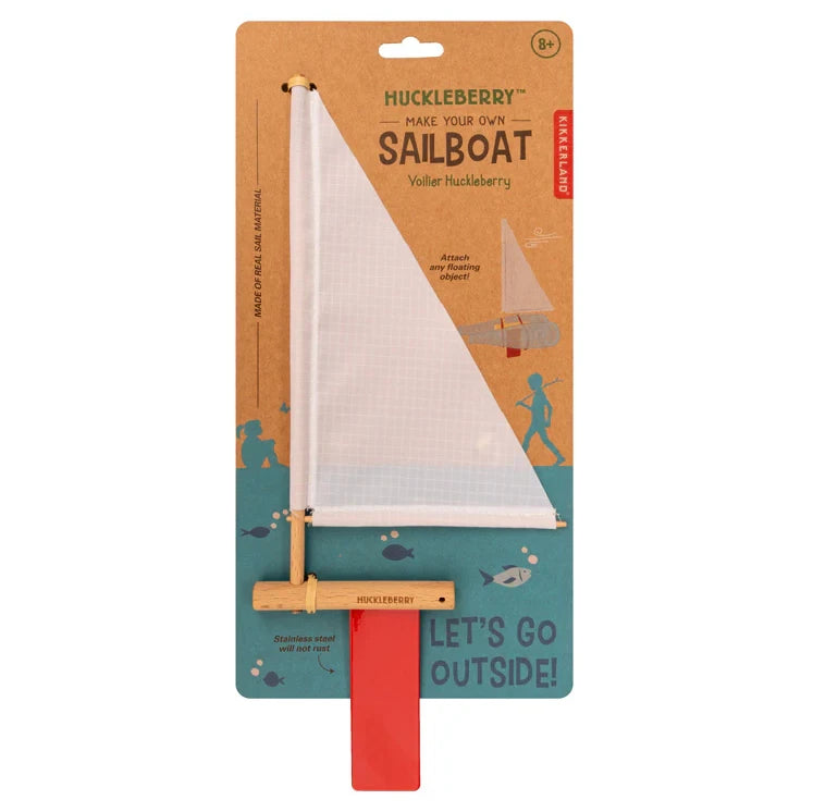 Kikkerland Huckleberry Make Your Own Sailboat HB39-F front
