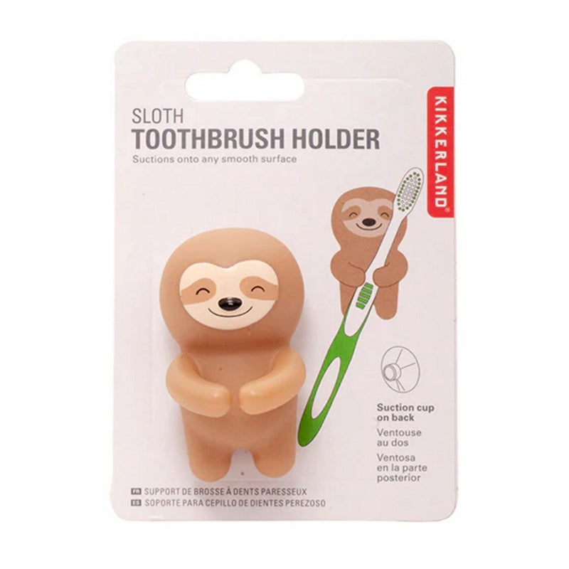 Kikkerland Kid's Sloth Toothbrush Holder HH57 packaging