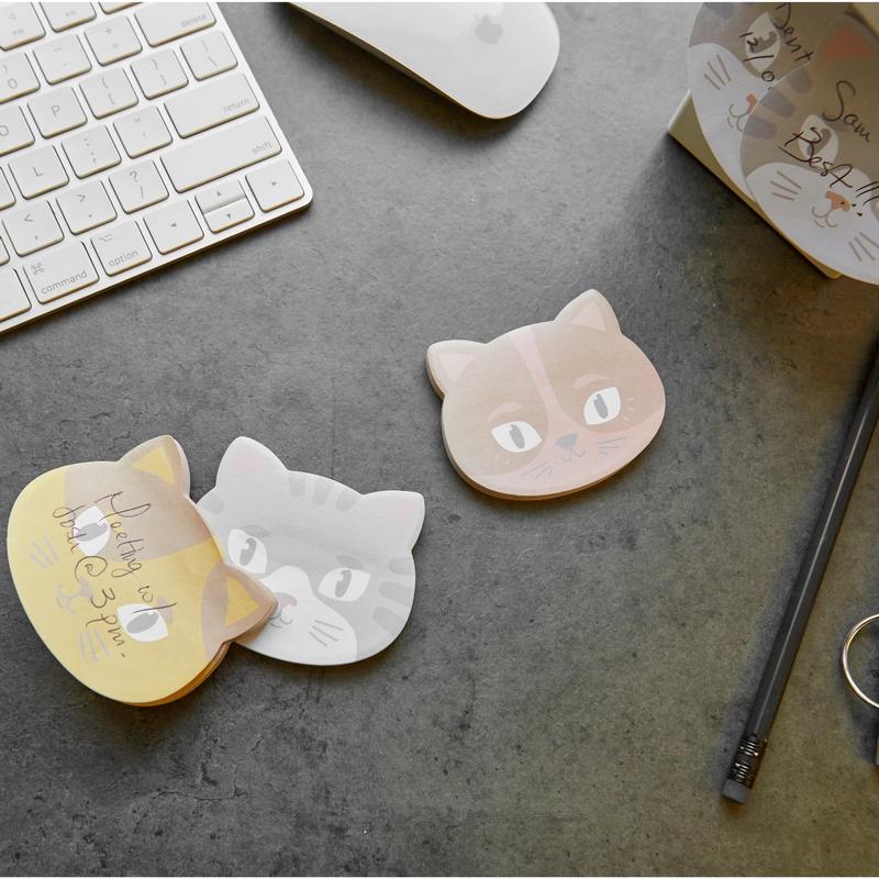 Kikkerland Kitty Cat Sticky Notes ST114-A lifestyle