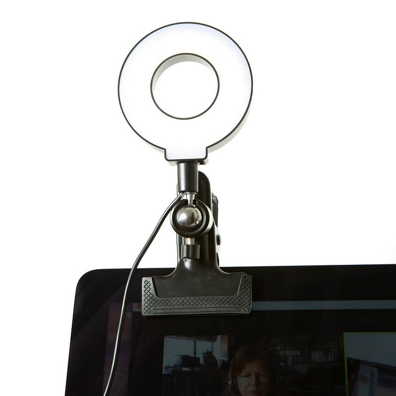 Kikkerland Selfie Ring Light US210-EU mounted
