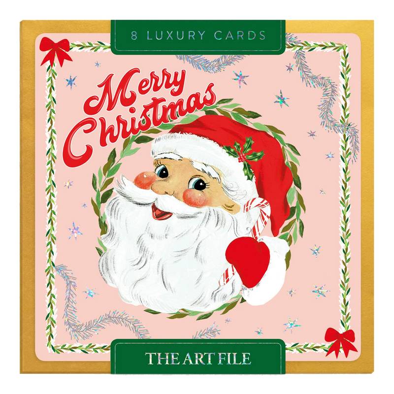 Kitschmas Santa Luxury Christmas Cards Box LBX104 front