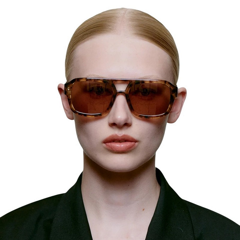 Kjaerbede Kaya Sunglasses Coquina KL2316-009 on female model front