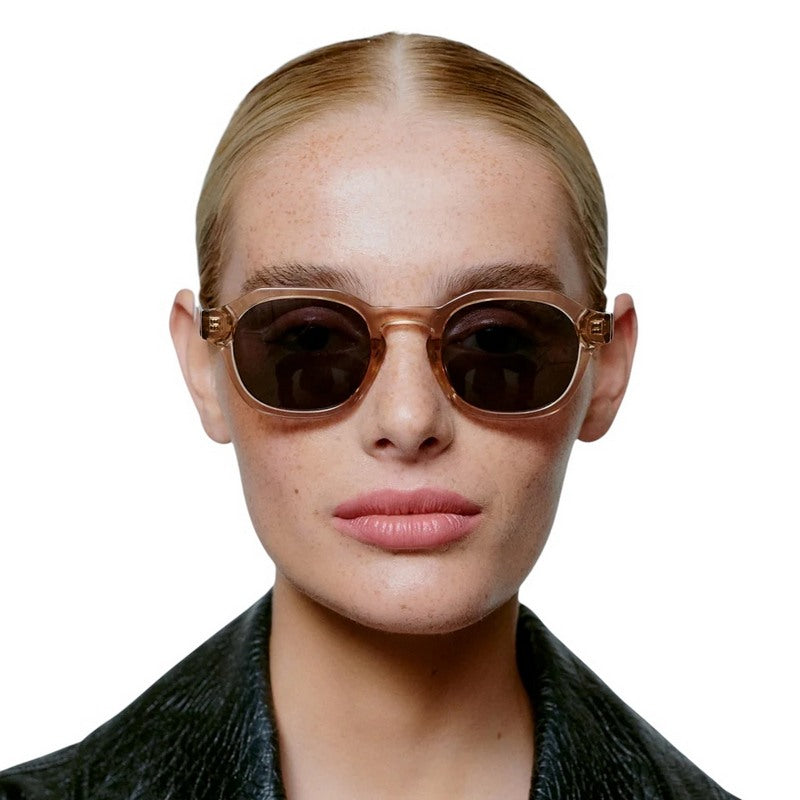 Kjaerbede Zan Sunglasses Champagne KL2318-003 on female model front