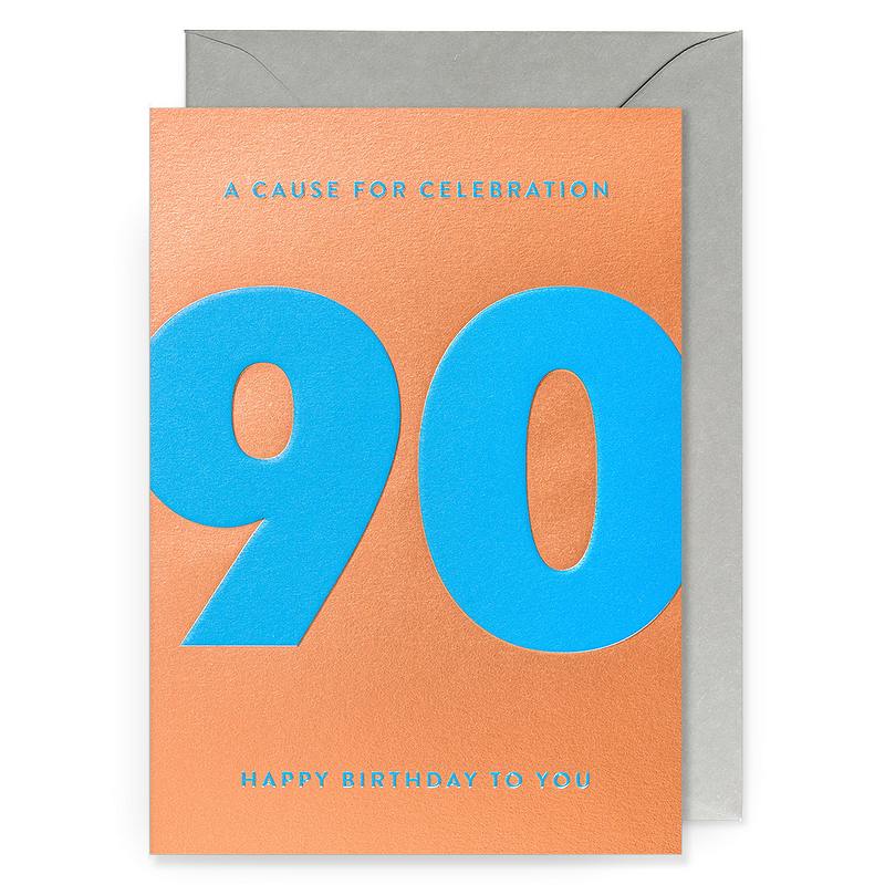 Lagom Design 90th Birthday A Cause For Celebration 6838 front