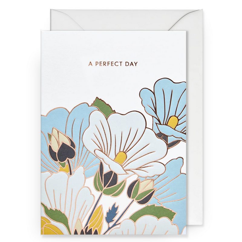 Lagom Design A Perfect Day Floral Greetings Card 1663 front