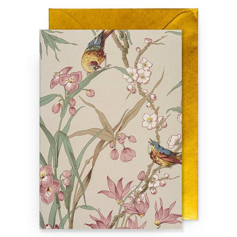 Lagom Design Birds & Blossoms Card 6901 front